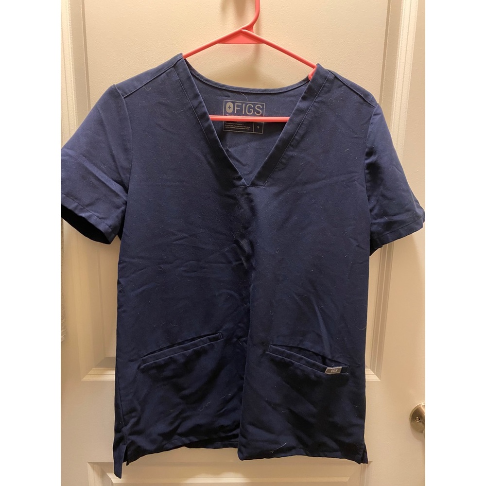 Navy Figs Casma Top